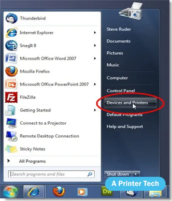 Connect Xerox to the Computer first step by aprintertech.com