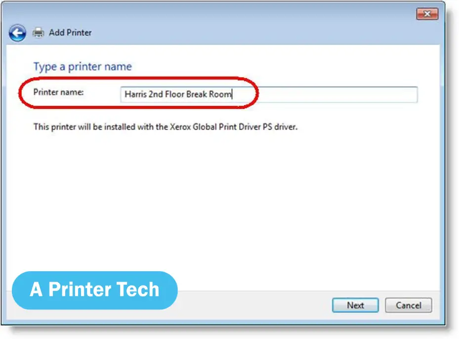 How to connect xerox printer to the computer ninth step
