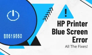 hp printer blue screen error